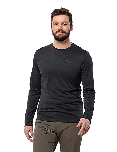 Jack Wolfskin Herren Sky Thermal L/S M Wander-Shirt, Schwarz, XL