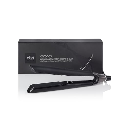 ghd chronos Glätteisen & Styler: Fortschrittlichster smarter Styler, für alle Haartypen, 26mm Platten, 3x schnelleres Styling, mehr Glanz, keine extremen Hitzeschäden; Schwarz