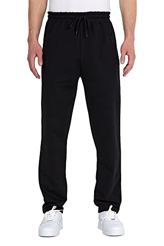 COMEOR Jogginghose Herren mit Reißverschlusstaschen Baumwolle Trainingshose - Sporthose Jogginghosen Männer Jogger | Jungen Freizeithose