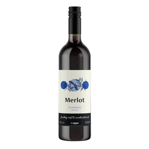 by Amazon Merlot, Rotwein, 75cl, 1er-Pack