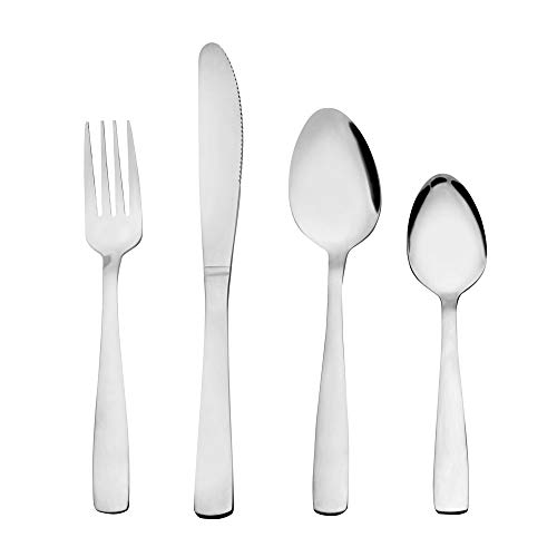 Otto Koning Hannover. Besteck Set 4 Personen, Essbesteck Set 16 teilig, Besteck Edelstahl - Poliert - Perfekt für den täglichen Gebrauch.