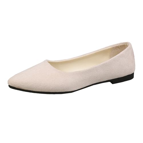 Generisch Damen Ballerinas mit spitzem Zehenbereich Damen Flache Arbeitschuhe mit Weicher D채mpfungssohle Modische Lazy-Schuhe f체r Alltag & B체ro Weiche D채mpfungssohle Bequem f체r Lange Gehstrecken