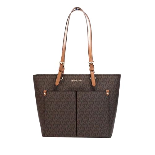 Michael Kors Jet Sest Travel Medium Double Pocket Tote, Braun