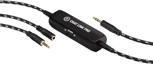 Elgato Chat Link Pro - Audio-Adapter für PS5, PS4, Nintendo Switch, Aufnahme von Audio-Chat, Gameplay-Sound, extralanges Kabel