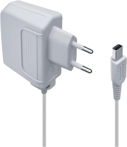 FLLAGG20 | 1X Ladegerät Kompatibel Mit Nintendo 3DS, DSi, 2DS, XL Modelle | 1m Kabel, EU-Stecker, 4,6V Ausgang, 900mA | robust, reisetauglich| tragbares Netzteil für Konsolen Charger Power Adapter
