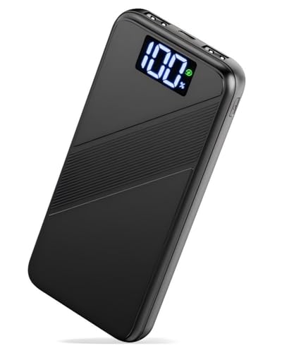 Power Bank, 22,5W 10000mAh Powerbank USB C Input & Output, PD 3.0 QC 4.0 Externe Handyakkus with LED Display, Tragbares Ladegerät kompatibel mit iPhone 16 15 14 13 12 Pro Max Samsung iPad Xiaomi