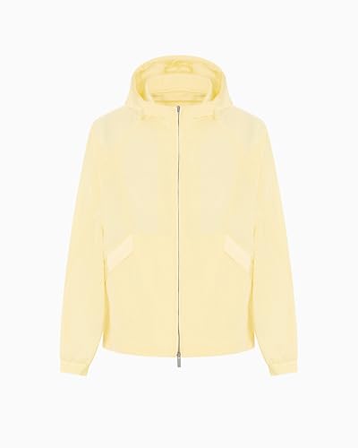 Armani Exchange Men's Urban Heighs, Color Contrast, Logo tab, Blouson Jacket, Yellow, L