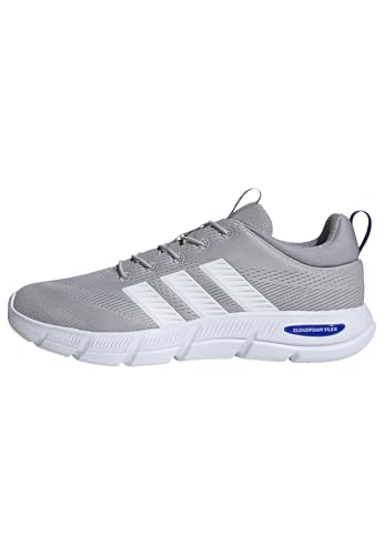 adidas Herren Cloudfoam Flex Elastic Laces Shoes, Grey Two/FTWR White/Glory Grey, 44 2/3 EU