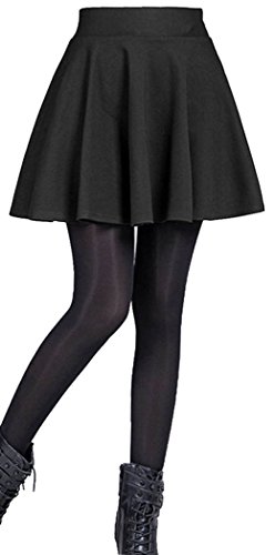 Emma & Giovanni - Ausgestellter Kurzer Rock Basic Rock - Damen (Schwarz, EU38-40)