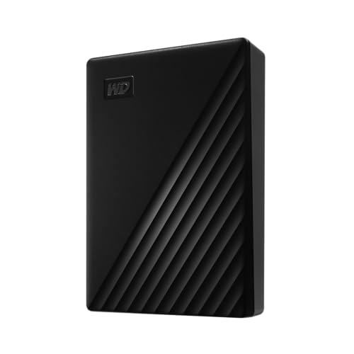 WD My Passport externe Festplatte 6 TB (mobiler Speicher, schlankes Design, herunterladbare Software, automatische Backups, Passwortschutz) Schwarz - auch kompatibel mit PC, Xbox und PS4