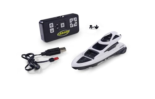 Carson Modellsport Nano Racer Yacht RC Motorboot RTR, Weiß
