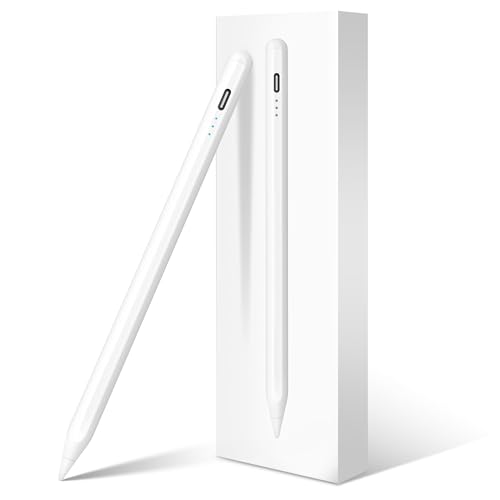 Stift für Apple iPad 2026-2018, Schnellladen/Neigungssensitivität, Palm Rejection Stylus Pencil für iPad A16 11./10.-6. Generation, Air M4 M3 M2 11
