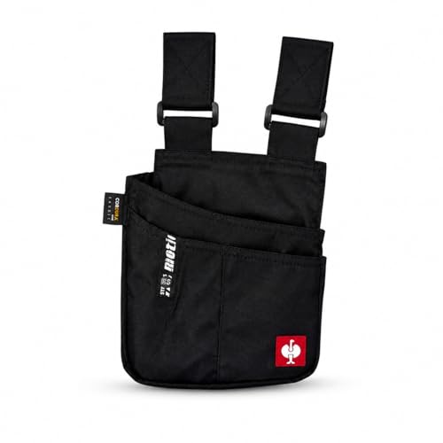 Engelbert Strauss Workertasche e.s.Motion – praktisch für Handwerk & Heimwerker – vielseitig mit Mehreren Fächern und Befestigungsschlaufen (schwarz)