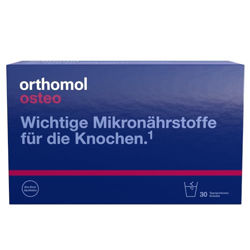 Orthomol Osteo - Mikronährstoffe für die Knochen - Nahrungsergänzungsmittel mit den Vitaminen C, D und K sowie Zink, 30 St. Tagesportionen