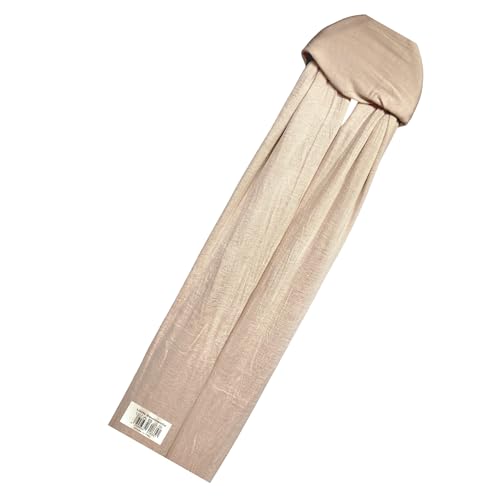 HENKi 100% Baumwolle Cotton Hijab Jersey Kopftuch Frauen Premium (Light Beige #64)