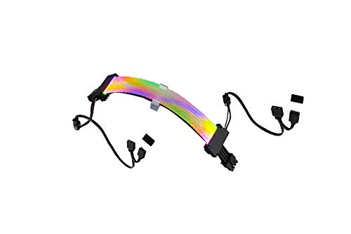 GELID SOLUTIONS Astra RGB 8-Pin – 24 ultrahelle RGB-LEDs – doppelseitige RGB-Beleuchtung – CPU-Stromanschluss – Maße 300 x 20 x 25 cm