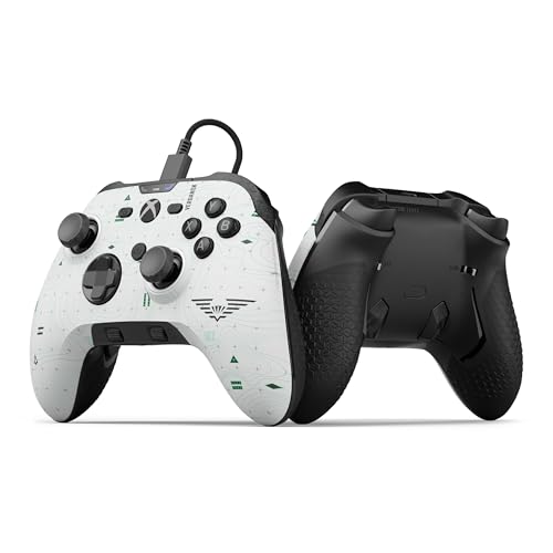 Scuf VALOR PRO COD Warzone (Light) Xbox-Controller mit Kabel – Anpassbare Rücken-Paddles, Sofort-Triggern, Hall-Effekt-Daumenstifte, Audio-Steuerungen – Xbox Series X|S, Xbox One, Windows PC