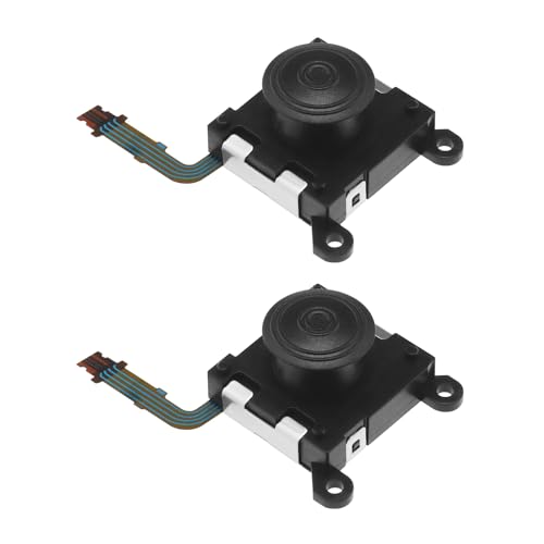 ECSiNG 2 Stück 3D Tasten Analog Joystick Stick Ersatz kompatibel mit PS Vita 2000-Serie 3D Analog Joystick Steuerknüppel Kunststoff Schwarz [Video Game]