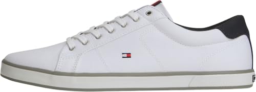 Tommy Hilfiger Herren Vulcanized Sneaker Schuhe, Weiß (White), 43