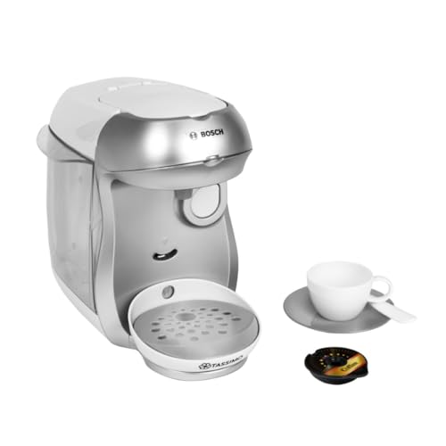 Theo Klein 9231 Bosch Tassimo Happy Kaffeemaschine I Mit Sound, Wassereinfüllmöglichkeit und Wasserdurchlauffunktion I Maße: 20 cm x 16 cm x 20 cm I Spielzeug für Kinder ab 3 Jahren