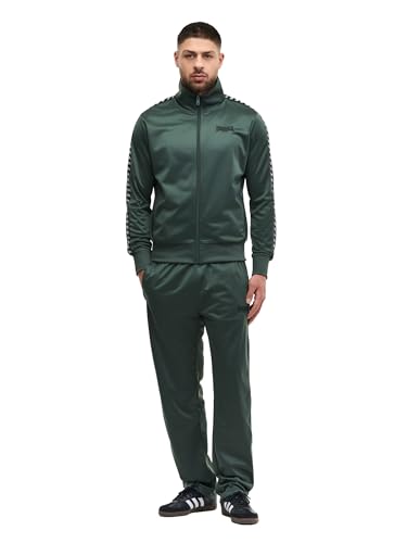Lonsdale Herren Trainingsanzug normale Passform WYBERTON, Olive/Black/White, XL