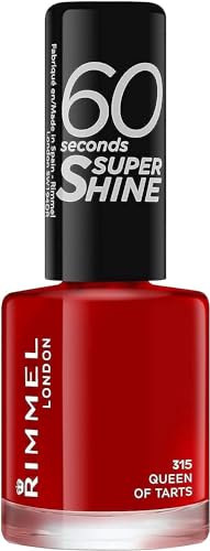 Rimmel London 60 Sekunden Super Shine Nagellack, Rot, 8ml
