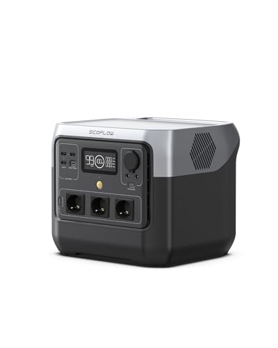 EF ECOFLOW Tragbare Powerstation RIVER 2 Pro, 768 Wh Solargenerator mit LiFeP04, Schnellladung in 70 Minuten, 3x 800 W AC-Steckdosen, Balkonkraft für Notstrom/Camping/Wohnmobile
