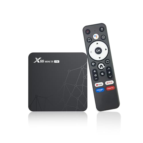 Android TV Box 14.0,Android Box 4K HDR10 2GB RAM 16GB ROM RK3518 Quad Core