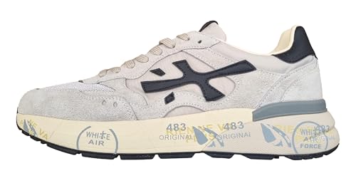 PREMIATA Herrenschuhe Sneaker Wildleder Stoff MICK0.1_8236 Grau Schwarz, Grau/Schwarz., 40 EU
