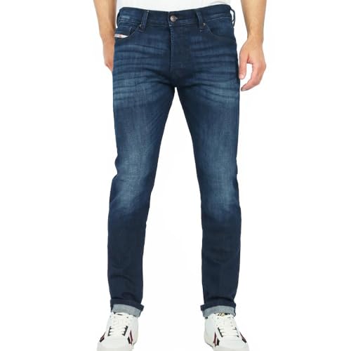 Diesel - Herren Slim Tapered Fit Röhren Jeans - Tepphar-X, Größe:W30, Farbe:RB067 - Dunkelblau, Länge:L32