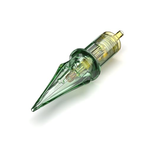 Solong Tattoo Nadeln Set 20 stück Cartridges Tattoo Needles Einweg Pro #10 Bugpin 5-Nadel Runder Liner Extra Lange Taper Patronen Tattoonadeln (1005RL-X)