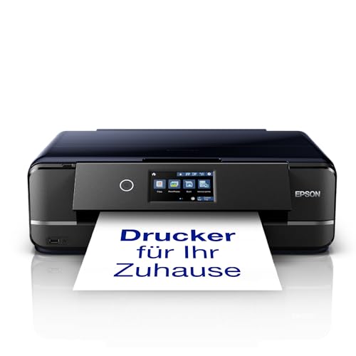 Epson Expression Photo XP-970 3-in-1 Tintenstrahl-Multifunktionsgerät Drucker (Scanner, Kopierer, WiFi, Ethernet, Duplex, 10,9 cm Touchscreen, Einzelpatronen, 6 Farben, DIN A3) schwarz, 10 x 15 cm