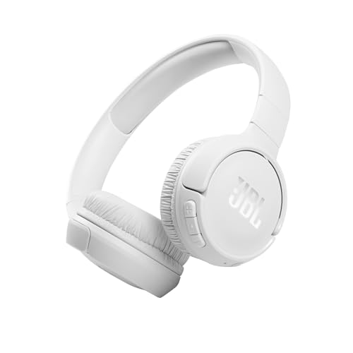 JBL Tune 510 BT – Bluetooth On-Ear Kopfhörer - Weiß – Faltbare Headphones mit Freisprechfunktion – Kompatibel mit Sprachassistenten – Lange Laufzeit von bis zu 40 Stunden