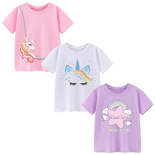 Pilipulu Mädchen T-Shirts Baumwolle 3-8 Jahre