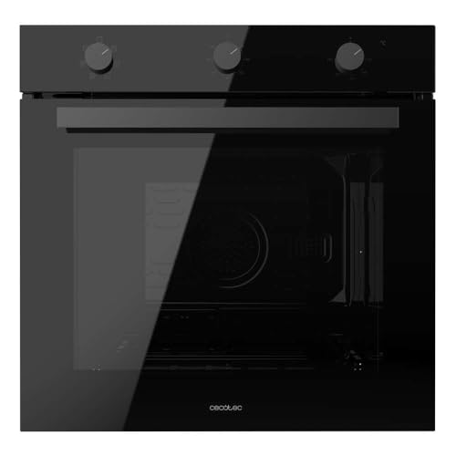 Cecotec Einbau-Backofen Multifunktion 70L Bolero Hexa M236000 Glass Black Time. 2800W, 6 Funktionen, Timer, Steam Base XXL, Steam Assist, Steam EasyClean, Kühlgebläse, Abtau-Modus, Umluft