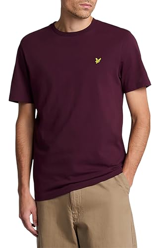 Lyle & Scott T-Shirt Herren | mit Rundhals-Ausschnitt und kurzen Ärmeln | mit goldenem Adler-Logo auf der Brust | XS — XXL