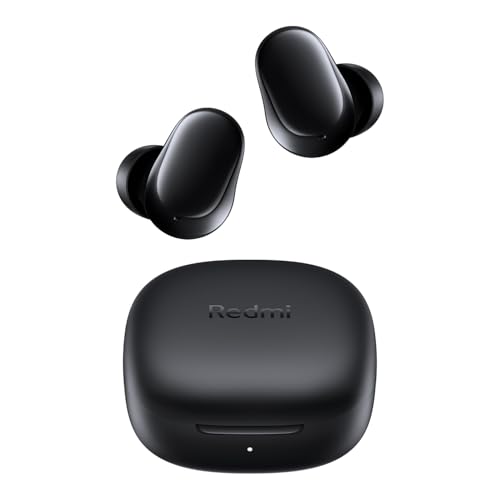 Redmi Buds 6 Play - In-Ear Kopfhörer, 36h Akkulaufzeit, 10mm Dynamik-Treiber mit 4 EQ-Einstellungen, AI-Geräuschunterdrückung für Anrufe, Bluetooth 5.4, Schnellladen für 3h Musik in 10 Minuten, Black