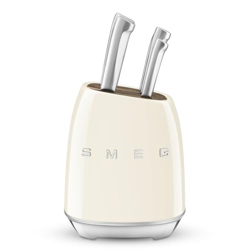 Smeg, Messerblock, KBSF02CR, Creme