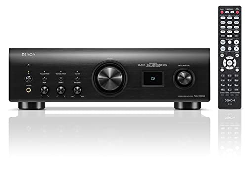 Denon PMA-1700NE HiFi Verstärker, 2x140W, eingebauter Phono-Vorverstärker, Hi-Res Zertifiziert, Advanced Ultra-High Current Single-Push-Pull-Schaltung, Advanced AL32 Processing Plus, Schwarz