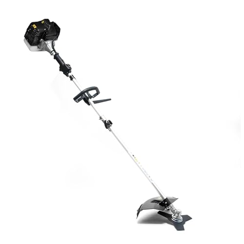 Wiltec 5in1 Benzin Multitool 1,76 PS Gartengerät, Rasentrimmer, Heckenschere, Hochentaster, Motorsense und 30 cm Verlängerungsstange für Gartenpflege