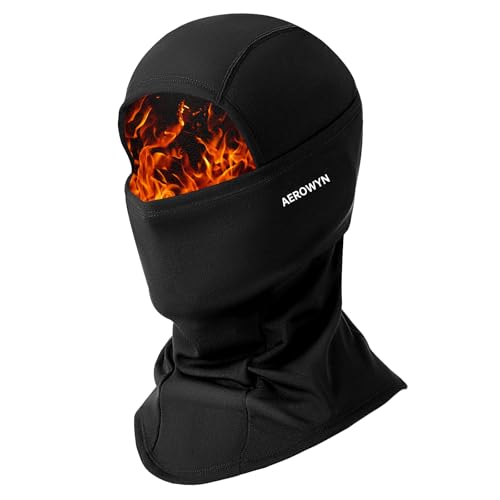 AEROWYN Sturmhaube Motorrad Winter Balaclava Skimaske Warme Fleece Winddicht Sturmmaske für Outdoorsports Radfahren Ski Motorrad Herren Damen Einheitsgröße