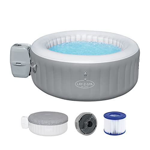 Bestway® Lay-Z-SPA® St. Lucia AirJet™ Whirlpool, 170 x 66 cm, 2-3 Personen, rund, Silbergrau