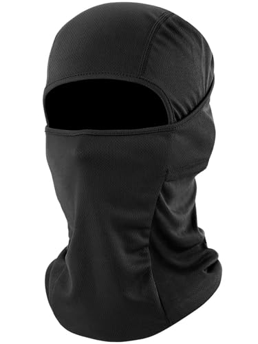 fuinloth Balaclava Sturmhaube Skimaske Motorrad Sommer Unisex Schwarz