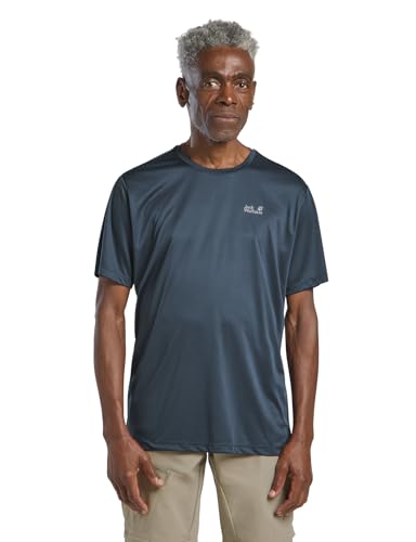 Jack Wolfskin Herren Tech M T-Shirt, Midnight Sky, M EU