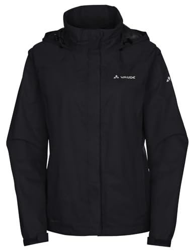 VAUDE Damen Freizeit und Regenjacke Escape Bike Light, wasser- und winddicht, atmungsaktiv, black, 40