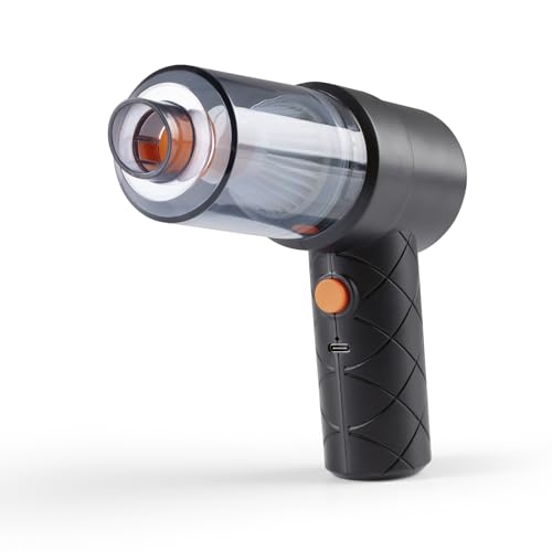 CLEANmaxx Akku-Handstaubsauger im 6-TLG. Set | Kabbelloser & Beutelloser Handsauger | Mit Saug- & Gebläsefunktion | leistungsstarker Akku & leichtes Design | Ideal für das Auto, Krümel & Tierhaare