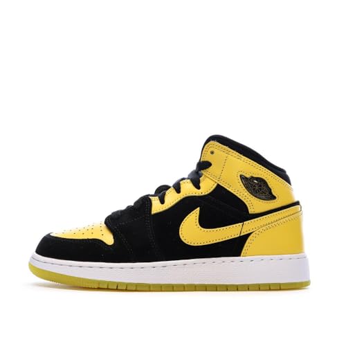 Nike Schuhe Air Jordan 1 Mid SE (GS), Code HJ5940-071, Schwarz, Schwarz/Gelb/Weiß, 38 EU