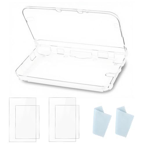 RongZy Hülle für Nintendo NE 3DS XL/LL Schutzhülle Kompatibel mit Nintendo 3DS XL/LL Case Gehäuse Transparent Crystal Hard Guard Shell