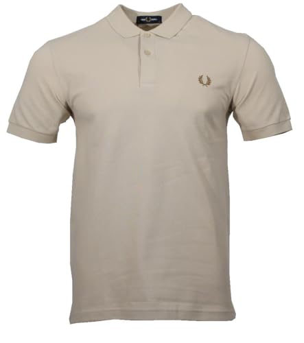 Fred Perry Herren Polo M6000 ohne Kontraststreifen (DE/NL/SE/PL, Alphanumerisch, XL, Regular, Regular, HB Braun)