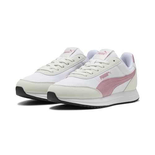 Puma Unisex R78 LightwindSneaker, Puma Weiß Poised Pink Vapor Grey, 43 EU